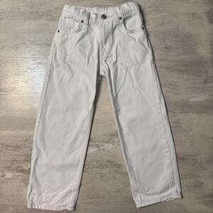 Girls Zara White Wide Leg Jeans Size 7 Years